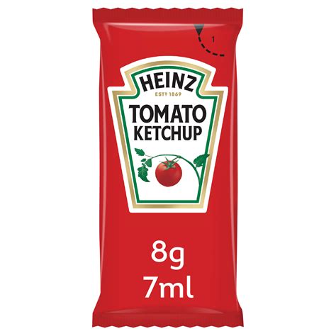 Heinz Tomato Ketchup Sauce Portions Box Of 200 Sachets