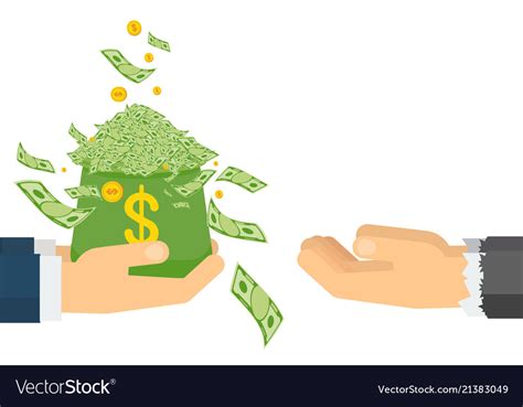 Donate Money For Poor Royalty Free Vector Image