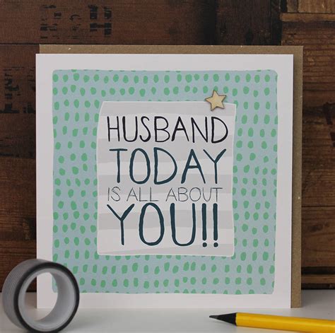 Happy Birthday Husband Greetings Card By Molly Mae
