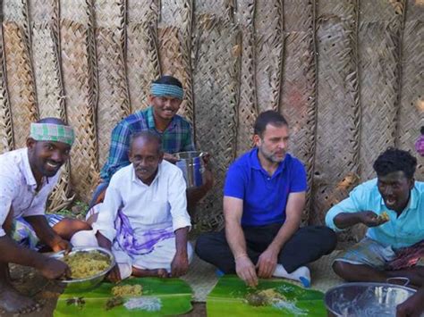 Watch India Congress Leader Rahul Gandhi Relishes Mushroom Biryani On