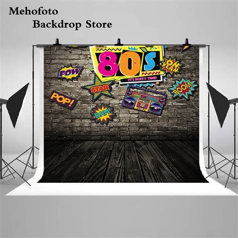 Mehofoto Graffiti Brick Wall Photo Booth Backgrounds Vintage S Hip Hop Birthday Photography