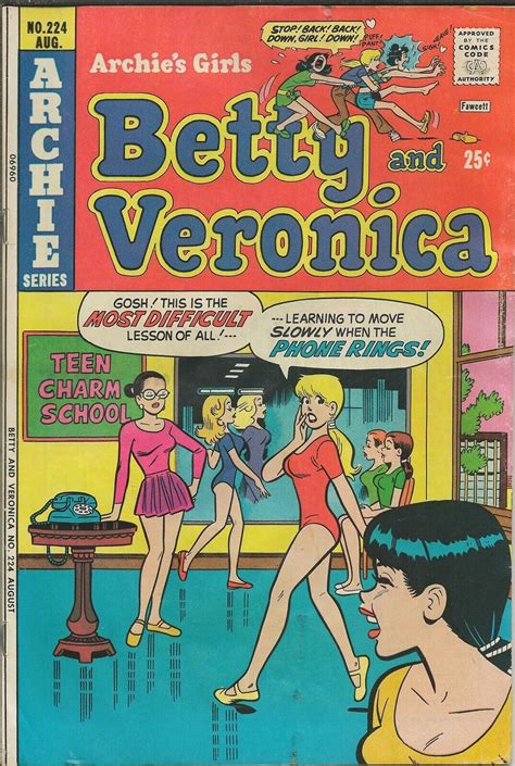 archie s girls betty and veronica 224 original vintage 1974 archie