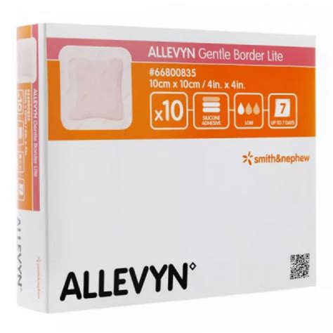 Allevyn Gentle Border Lite Pansement Hydrocellulaire Adhésif Avec Gel Siliconé