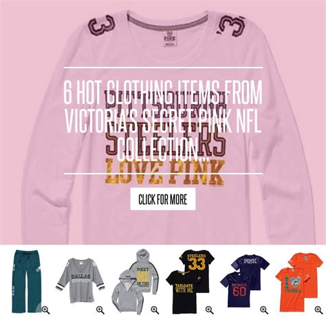 6 Hot Clothing Items From Victorias Secret Pink Nfl Collection