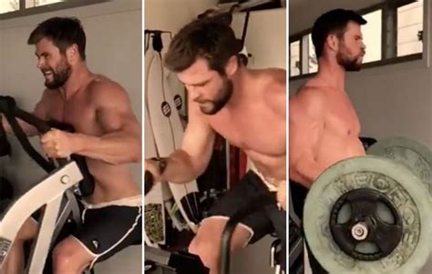 This Is What Chris Hemsworths Insane Workout Looks Like Mens Health