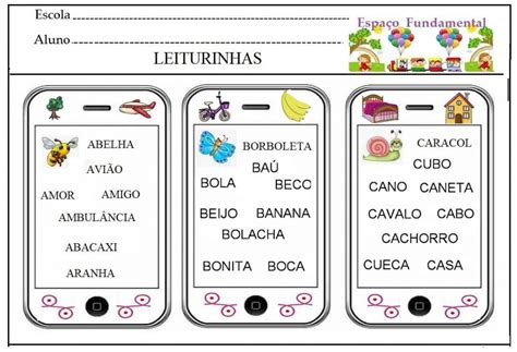 Atividades Para Ajudar Na Leitura