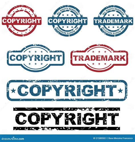 Copyright Grunge Stamps Stock Vector Illustration Of Quality 21580502