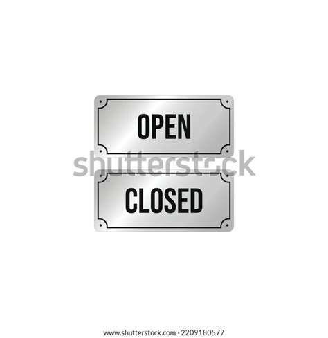 Open Closed Sign Vector Graphics Stock Vector Royalty Free 2209180577