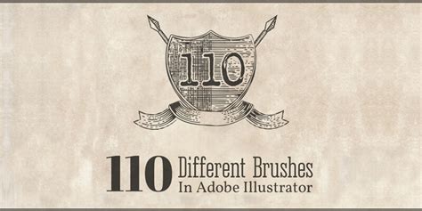 110 Engraving Vintage Illustrator Brushes Bypeople