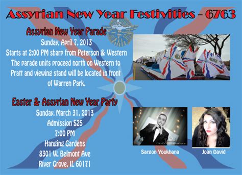 Assyrian Calendar Assyrian New Year Festivities In Chicago