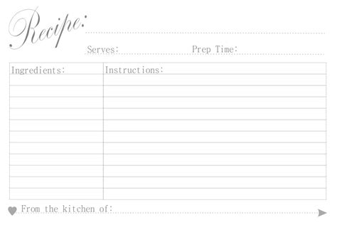 Free Printable Recipe Cards