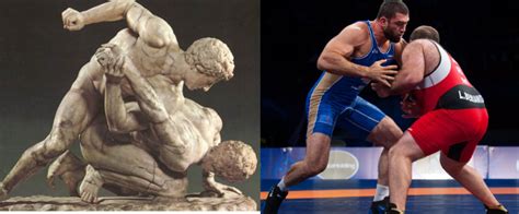 Ancient Olympic Games Wrestling
