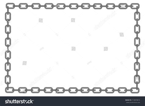 Chain Frame On White Background Vector Stock Vector Royalty Free