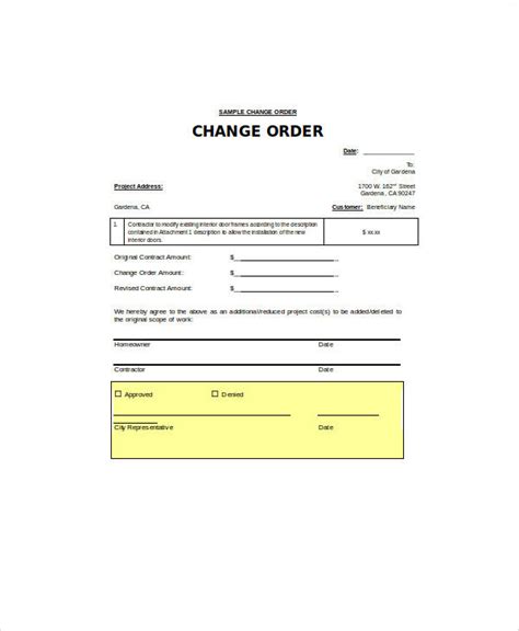 Free 9 Simple Order Forms In Ms Word Pdf