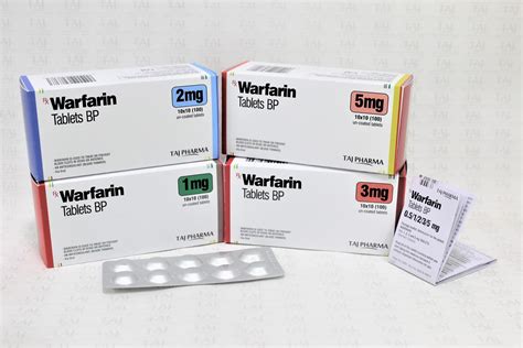 Warfarin Sodium Tablets Manufacturer In India Taj Pharmaceuticals