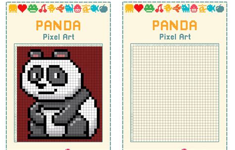 Pixel Art Facile Panda