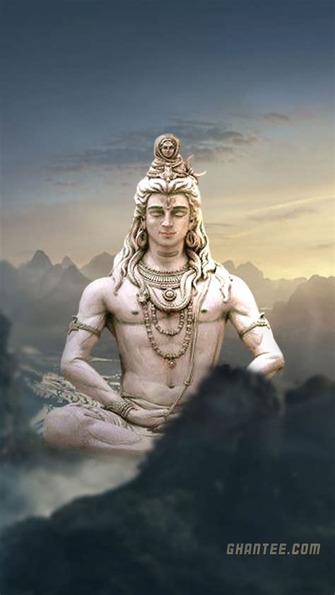 Lord Shiva Giant Meditating Statue For Iphone Mahadev Statue Hd Phone