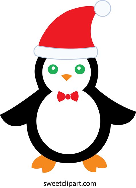Cute Christmas Penguin Free Clip Art