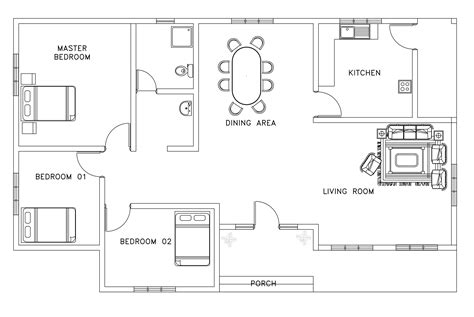 Great Style 45 House Plan Blocks For Autocad