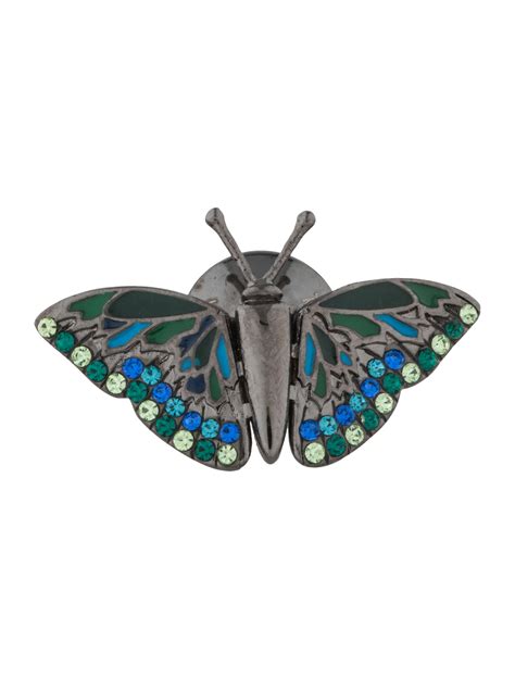 Tateossian Crystal Butterfly Lapel Pin Pins Tss20201 The Realreal