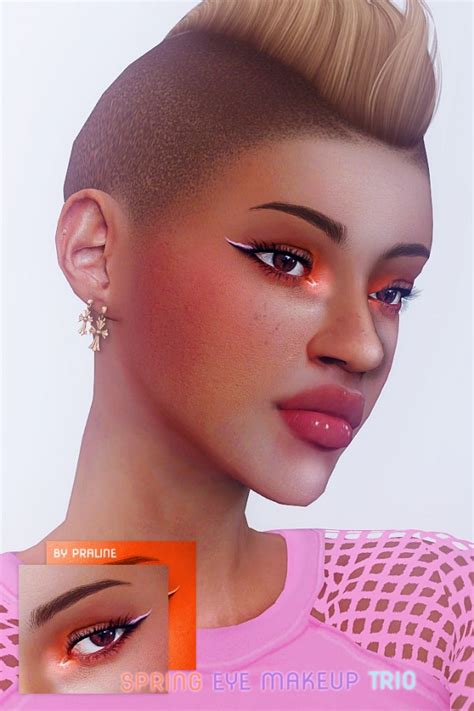 Praline Sims Spring Eye Trio Makeup Sims 4 Downloads