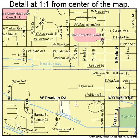 Meridian Idaho Street Map 1652120