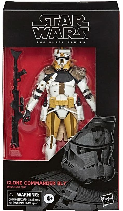 star wars the clone wars black series clone commander bly 6 action figure hasbro toys toywiz