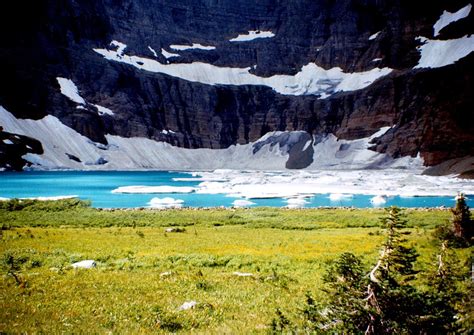 Approching Iceberg Lake Glacier National Park Mt 1968