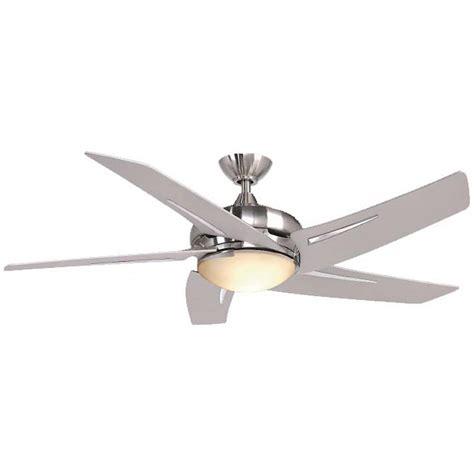 Hampton Bay Sidewinder 54 Inch Indoor Brushed Nickel Ceiling Fan With