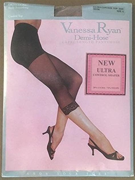 Vanessa Ryan Demi Hose Capri Length Pantyhose New Ultra Control Shaper Size A Weight
