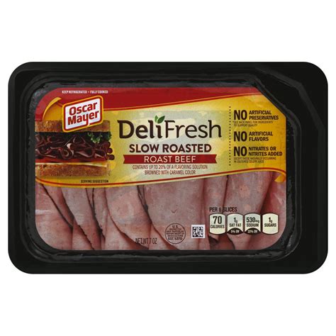 Deli Fresh Shaved Roast Beef Oscar Mayer 7 Oz Delivery Cornershop By Uber