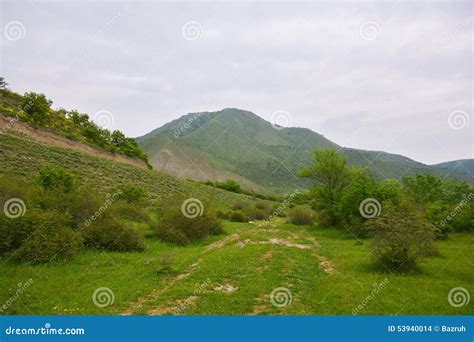 Caucasus Mountains In The Spring Azerbaijan Stock Photo Image Of