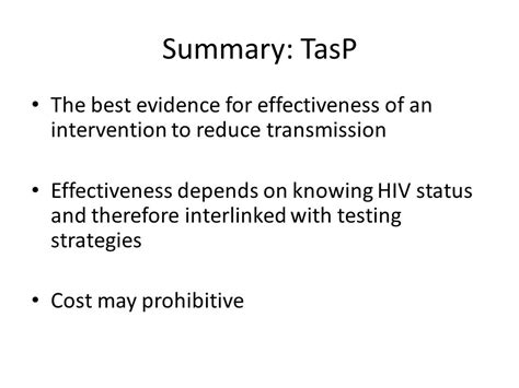 Treatment As Prevention Tasp Ppt Video Online Download