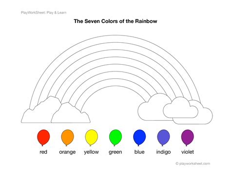 Seven Colors Of The Rainbow Free Printables For Kids