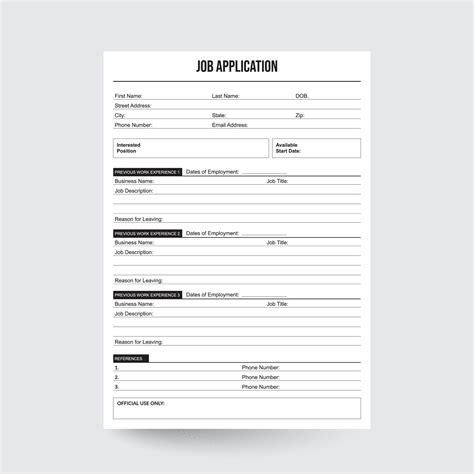Job Application Form,Office Supply Form,Application Form,Job Tracking