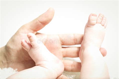 Little Feet And Hand Stock Image Image Of Kids Feet 37488635