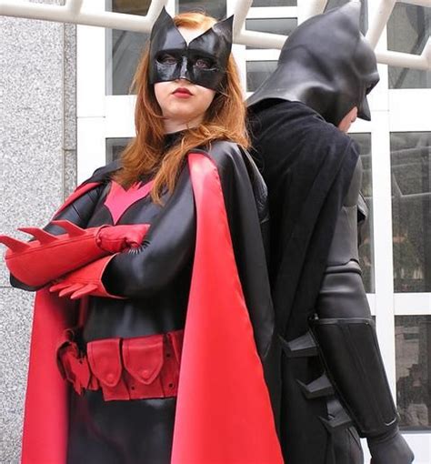 Characters Batwoman Kate Kane And Batman Bruce Wayne From Dc