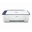 HP DeskJet 2742e All In One Wireless Color Inkjet Printer Blue Steel 