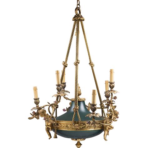 French Empire Style Bronze Patinated Chandelier | Chandelier, Empire style, French empire