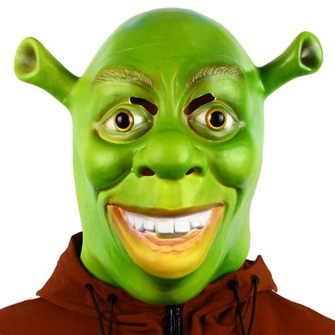 Party Mask Cosplay Realistic Latex Shrek Mask Halloween Masks Etsy
