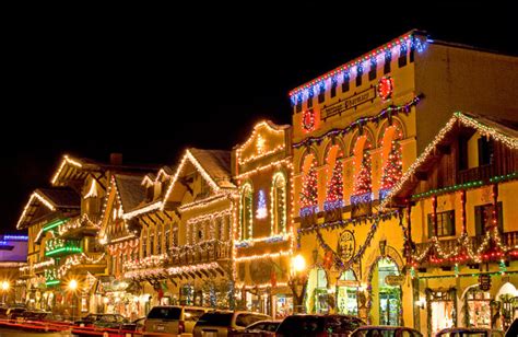 Christmas Lighting Festival Leavenworth Washington Usa