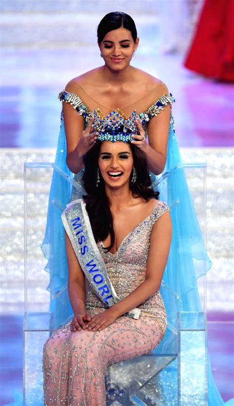 Sanya China Indias Manushi Chillar Wins Miss World Crown