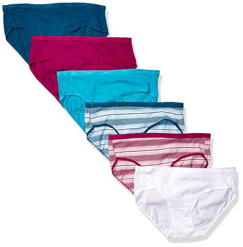 Hanes Womens Signature Breathe Cotton Hipster Assorted Colors Size 6