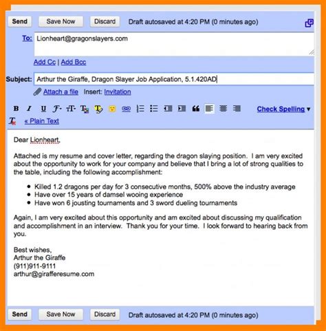 12 Mail Format For Sending Resume For Job Cover Letter For Resume