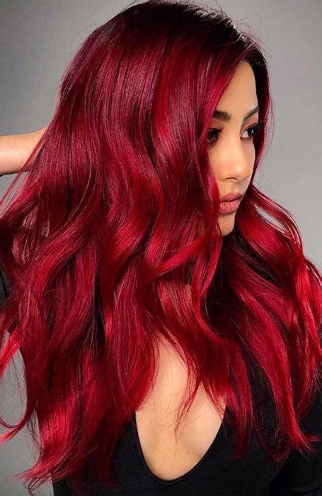 It takes a dark ruby red hair color to transform yourself into one modish redhead. 20 Gorgeous Dark Red Hair That's so Hot Right Now in 2020 ...