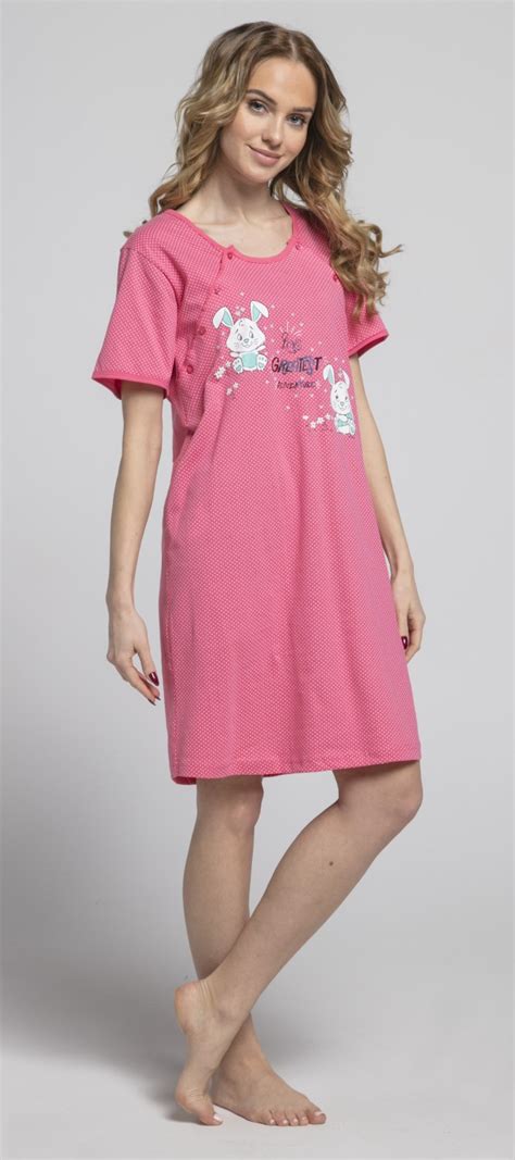 Happy Mama Womens Maternity Hospital Gown Nightie Dots Labour And Birth 218p Ebay