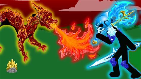 New Edition Dragon Lava Vs Ice Boss Giant Stick War Legacy Mod Vip