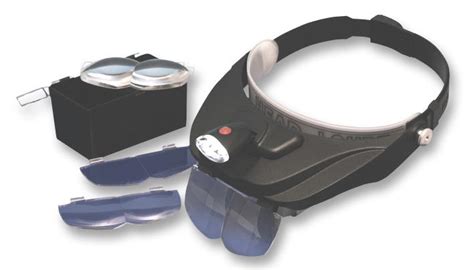 lc1765 lightcraft headband magnifier led 1 2x 1 8x 2 5x 3 5x magnification farnell uk
