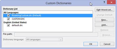 How To Remove Words From The Word 2013 Custom Dictionary Dummies