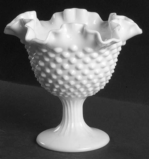 Fenton Hobnail Milk Glass Compote Fenton Hobnail Was Introduced In 1948 Fenton Milk Glass